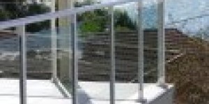 Glass balustrading Kwikfynd Temporary Fencing Suppliers